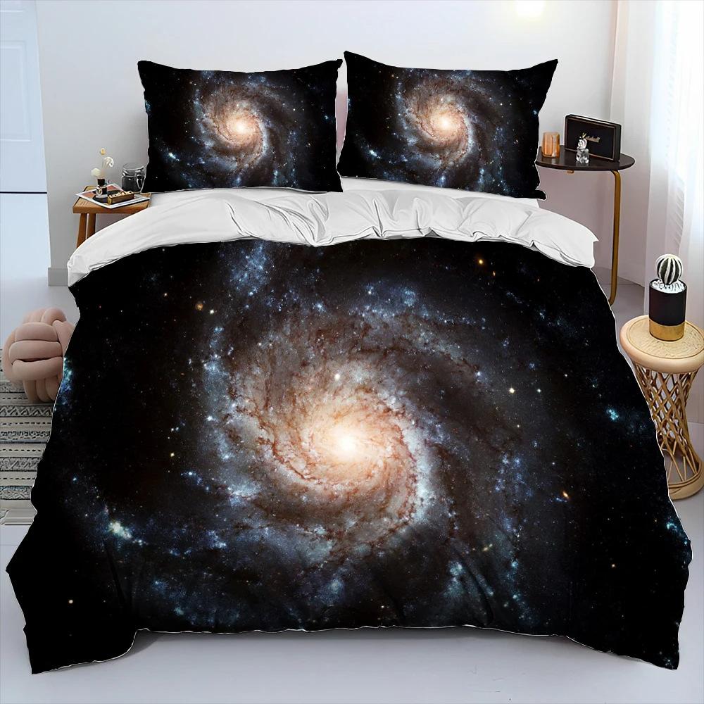 Digital Printing Three-Piece Universe Printing Bedding Home Textile Bedding