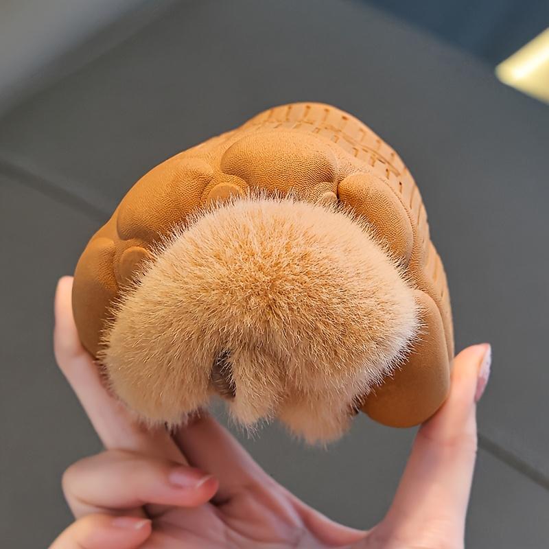 Papuci de pluș pentru copii - Papuci de casă de interior moi, căptușiți cu lână moale, pentru băieți și feteDesign drăguț de desene animate  Perfect pentru uz casnic toamnă/iarnă