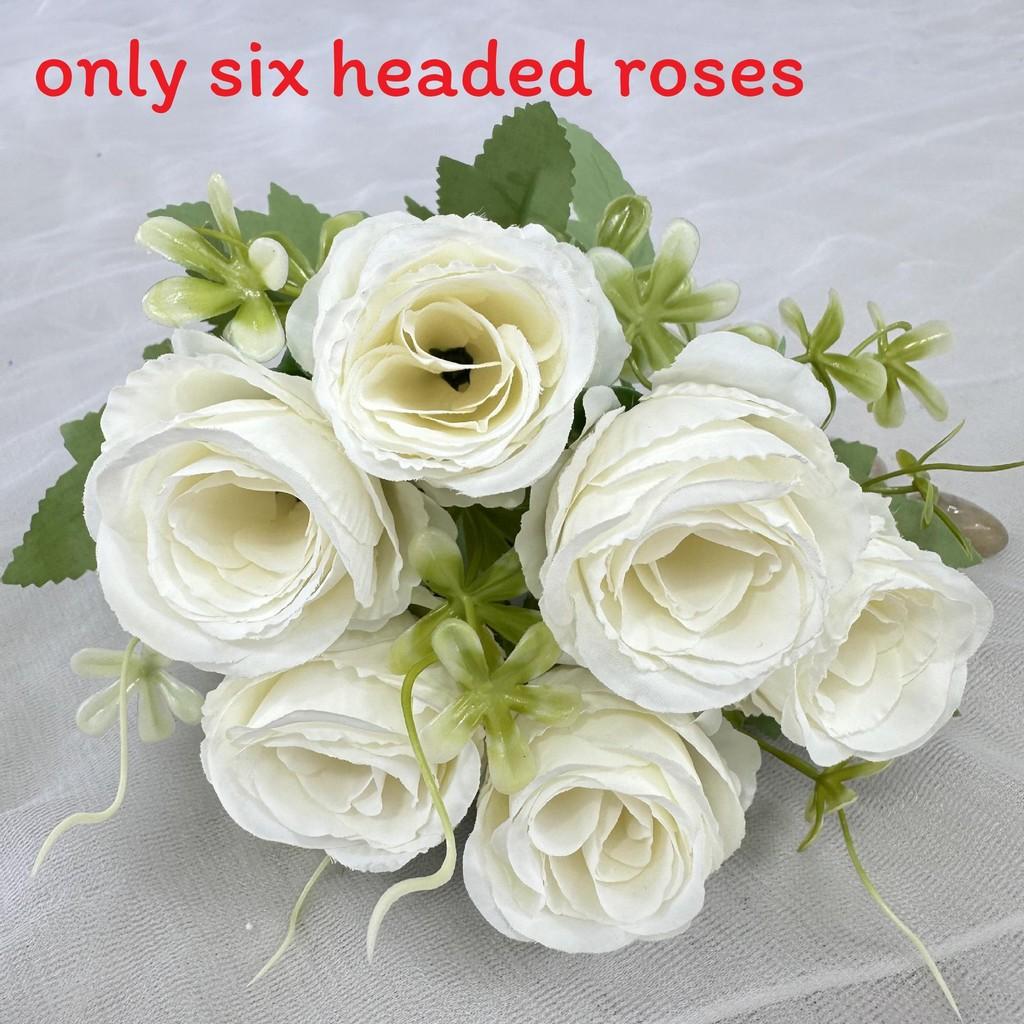 Silk Rose Artificial Flower For Wedding And Hotel Decor With Realistic Design For Photography And Home Styling