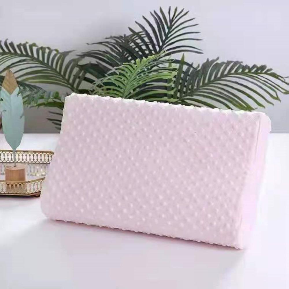 

Подушка из пены с эффектом памяти для сна. Регулируемая боковая подушка для сна. Ортопедическая контурная подушка для облегчения боли в шее и плечах. Антивозрастная подушка против морщин. 50x30cm розовый