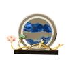 Quicksand Decor Creative Sandscape Round Versatile Ornament Flowing Sand Painting for Desk Bookshelves Home Living Room Wedding