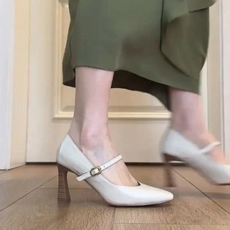 Office Designer Lady Mary Jane Shoes Women Pumps Shoes Fashion Shallow Slip on Spring Autumn Wedding Party Shoes Zaptos Mujer