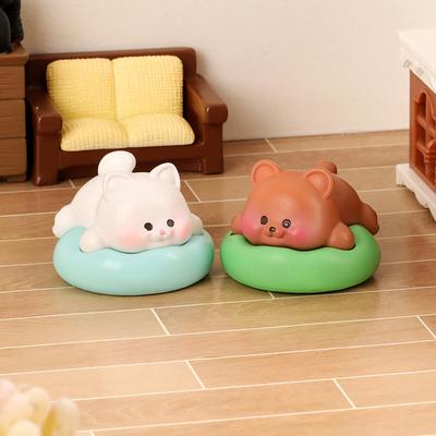 Mini Niedliche Harz Katze Hund Schwein Kaninchen Tier Puppe Modell Desktop Ornament Cartoon Figuren Feengarten Dekoration Zubehör