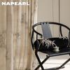 1PC NAPEARL New Chinese Ink Painting Printed Sheer Curtain Imitation Linen Tulle for Living Room Bedroom Balcony Window Home Decor