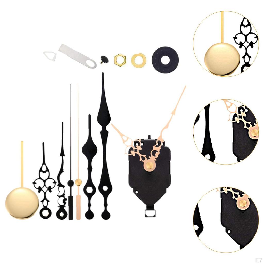Clockwork Repair Kit with Decorative Hands for DIY Projects