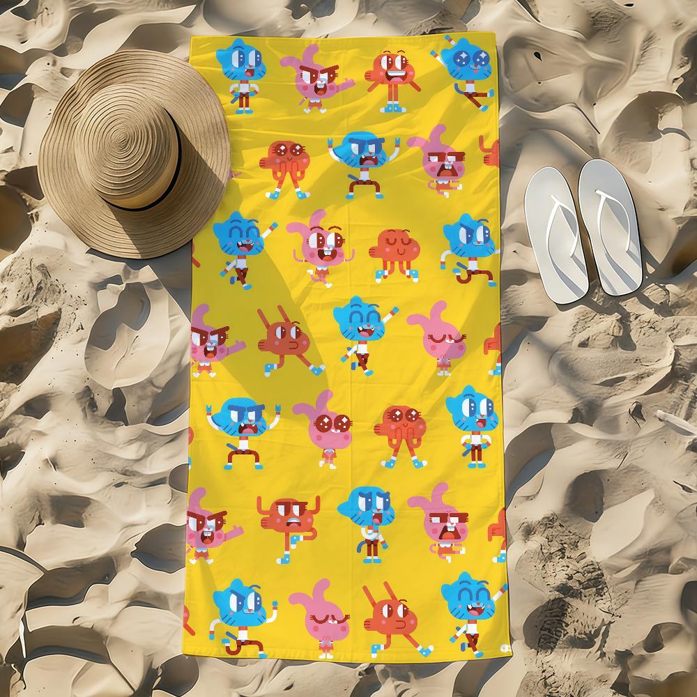 Handtuch Strandtuch Übergröße Schnelltrocknend Saugfähig G-gumball lustig Weich Schwimm W-Welt der Strandtücher A-Erstaunlich für Männer Frauen