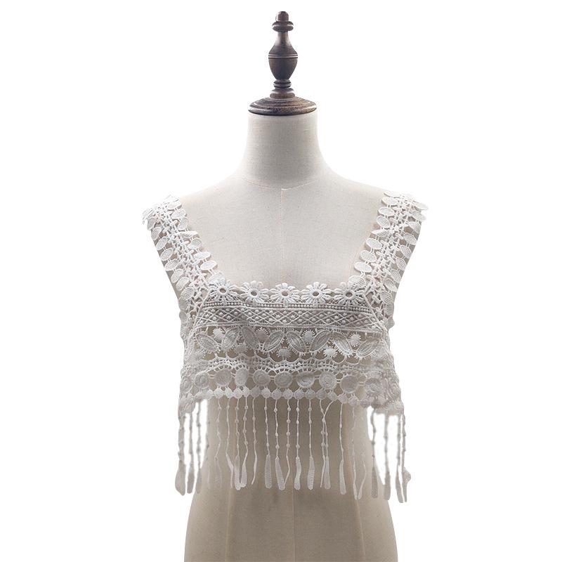 Water-Soluble Lace Collar, Milk Silk Embroidered Corsage, Hollow Embroidered Beard False Collar Diy Lace Accessories