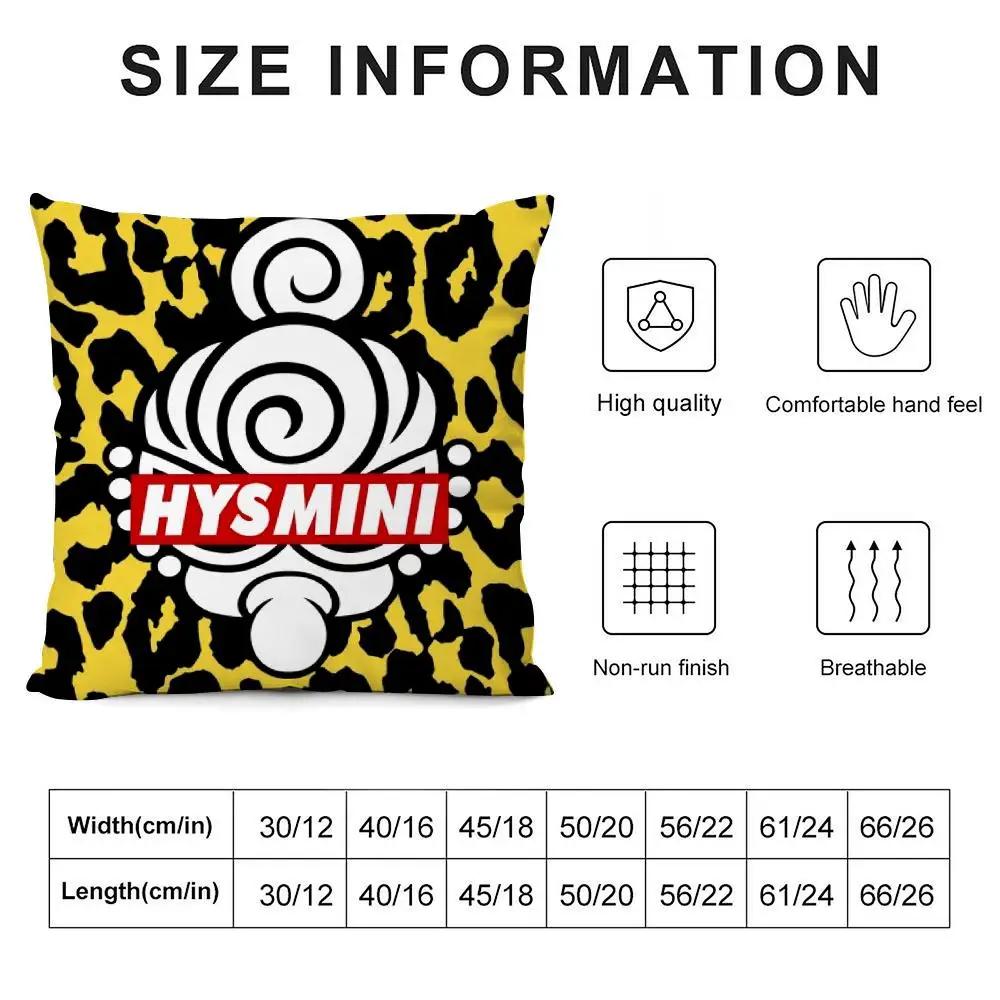 Anime H_Hysterics M_Mini Cushion Cover Silky Short Plush Double-Sided Printed Pillow Case For Sofa All Seasons Home Decor Gift