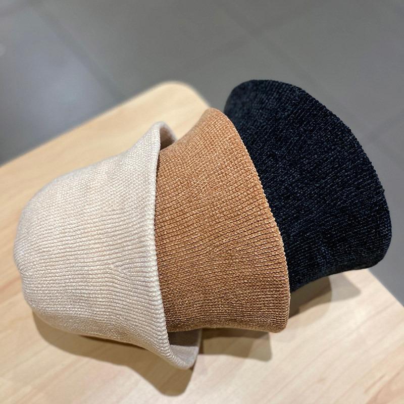 Bucket hat bucket hat big head circumference autumn and winter hat women's new basin hat