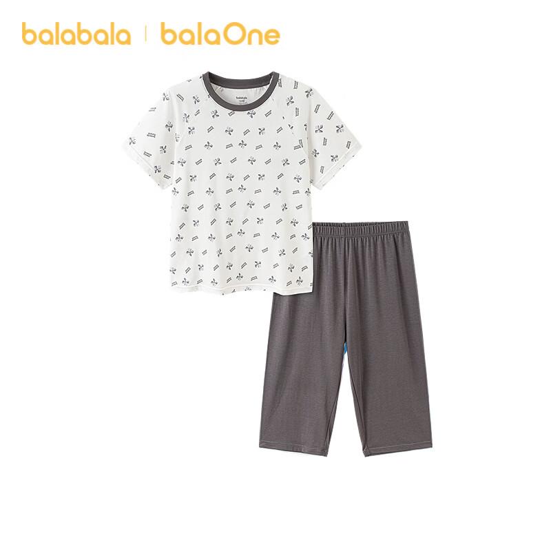 Balabala Kids Summer Pajama Set Air Conditioning Clothes Boys Girls Homewear Baby Short Sleeve Shorts Comfortable