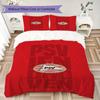 Juego de Funda Nórdica y Funda de Almohada con Estampado del PSV Eindhoven Decoración del Hogar Regalo de Cumpleaños (1 * funda de edredón + 2 * fundas de almohada sin relleno)122