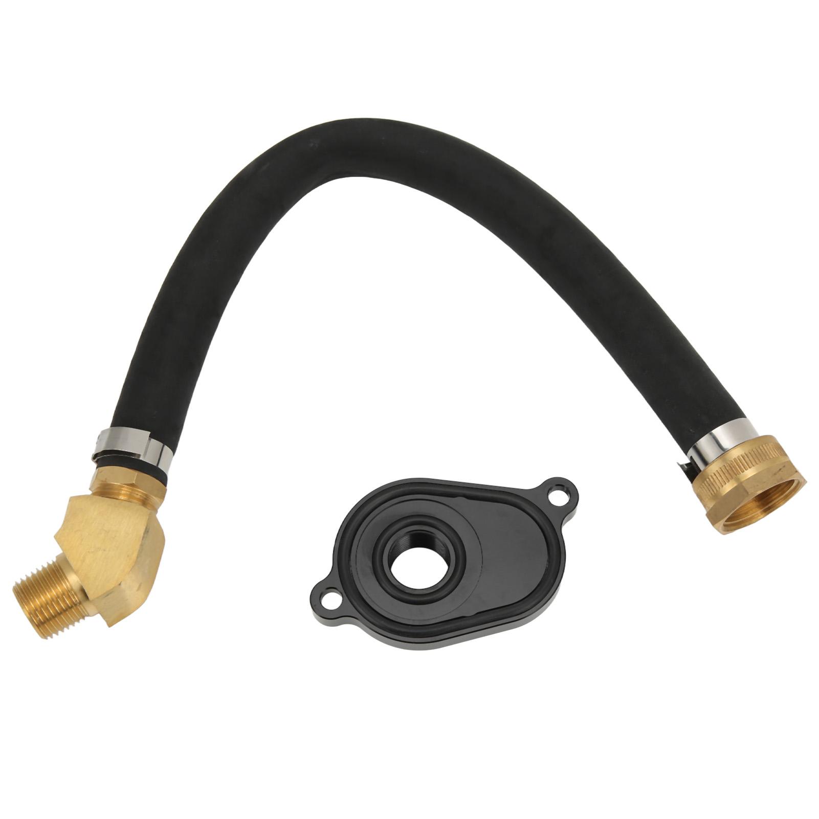 

Комплект для промывки масляного радиатора с алюминиевым анодированным адаптером Замена для Ford Powerstroke 6.0L 2003‑2010