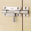 Sliding Bolts Latch Hasp Stainless Steel Heavy Duty Door Lock Gate Safety Toilet Door Lock for Wood Fence Interior Door