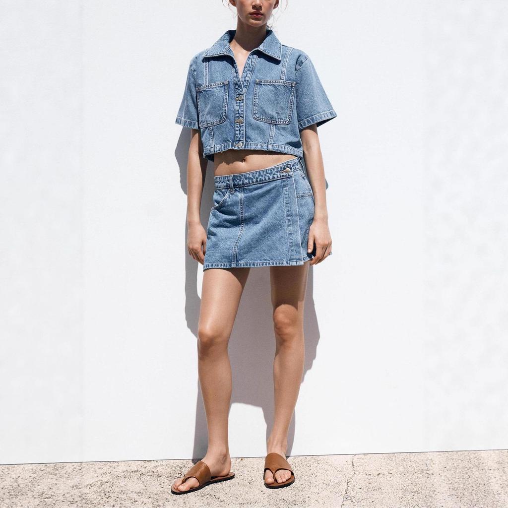 Stilvolles europäisches & amerikanisches Jeanshemd und Hosen-Set - Locker, Bequemes Sommer-Zweiteiler