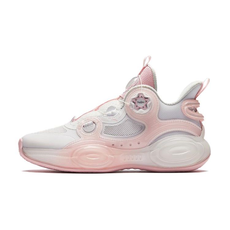 Anta Youth  Childrens Shape 3.0 Versatile Comfortable Shock Absorption Low-Top Basketball Shoes Kids Basketball Shoes Pink 312421120-6