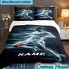 Custom Name 3PCS Powerful Player Seven Heart Bedding Set, Bedding Set Including 1pc Duvet Cover And 2pcs Pillowcases for Bedroom,Dormitory Gift