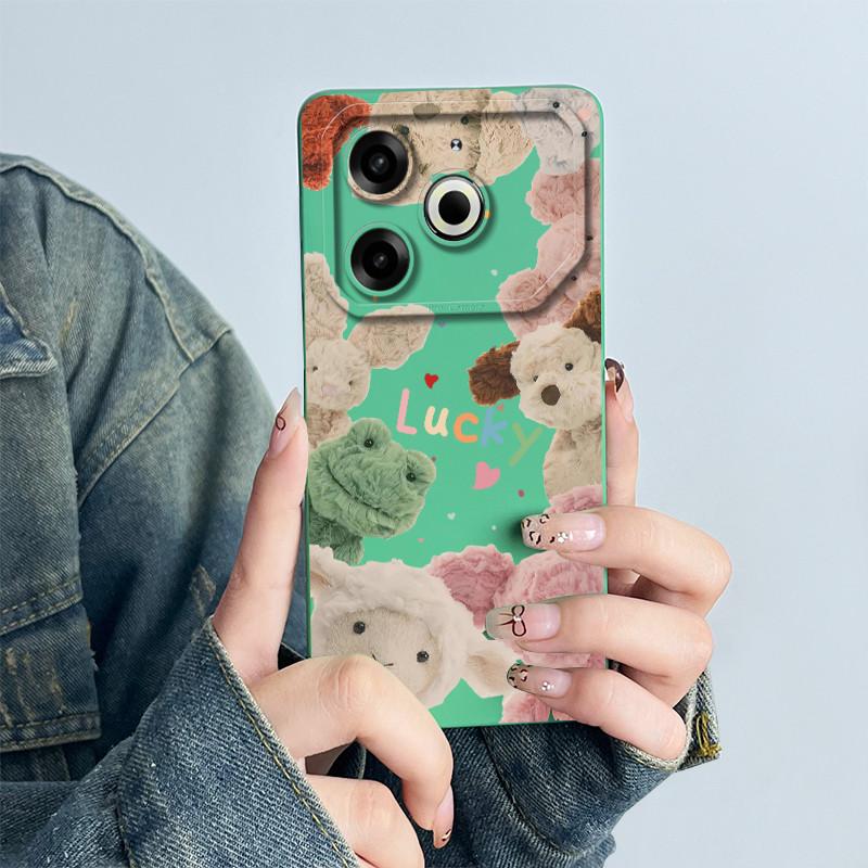 For Tecno Pova 6 Neo Phone Case Pova 6Neo Back Cover Silicone Cute Panda Flower Boys Girls Cartoon Shell Protective Coque Funda