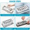 18 Slot Stainless Steel Ice Cube Tray Reusable Removable Ice Cube Maker Ice Cube Mold for Cooling Cocktails Coffee Fruit Juice