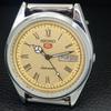 REFURBISHED SEIKO 5 AUTOMATIC 6309A JAPAN MENS VINTAGE GOLDEN WATCH a442131-1
