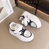 Boys little white shoes breathable spring and autumn 2025 board shoes children's mesh shoes girls shoes sports shoes older children's mesh children