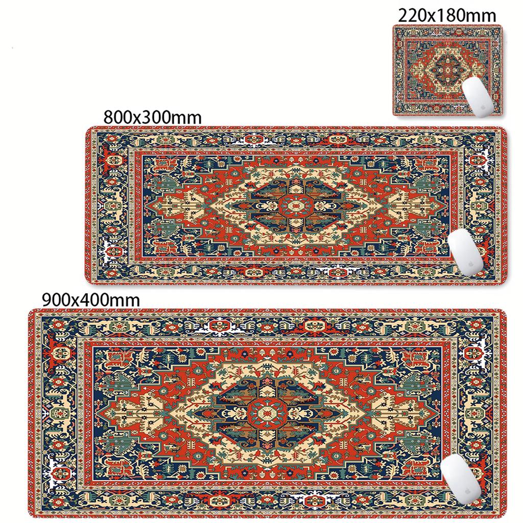 Gaming Mousepad Natural Rubber Antislip Soft KeyboardPad Big Persian Carpet Mouse Pad Office Desk Accessories Computer Mouse Mat