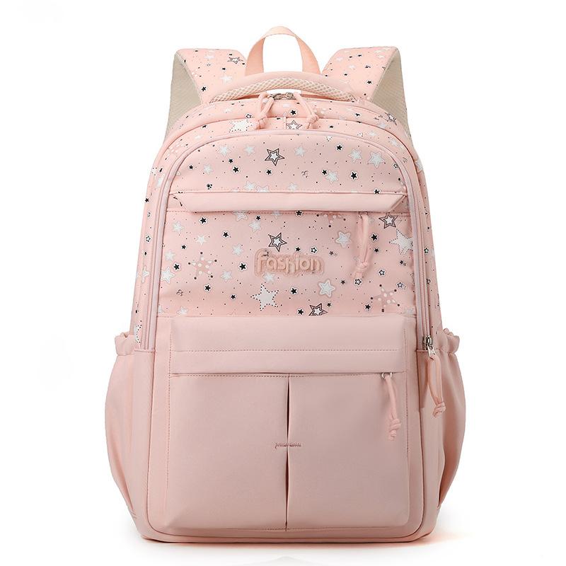 Lightweight Student Schoolbag Stars Print Women's Large Capacity Backpack