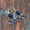 London Blue Topaz, Gemstone Handmade 925 Sterling Silver Jewelry Earring For Thanksgiving