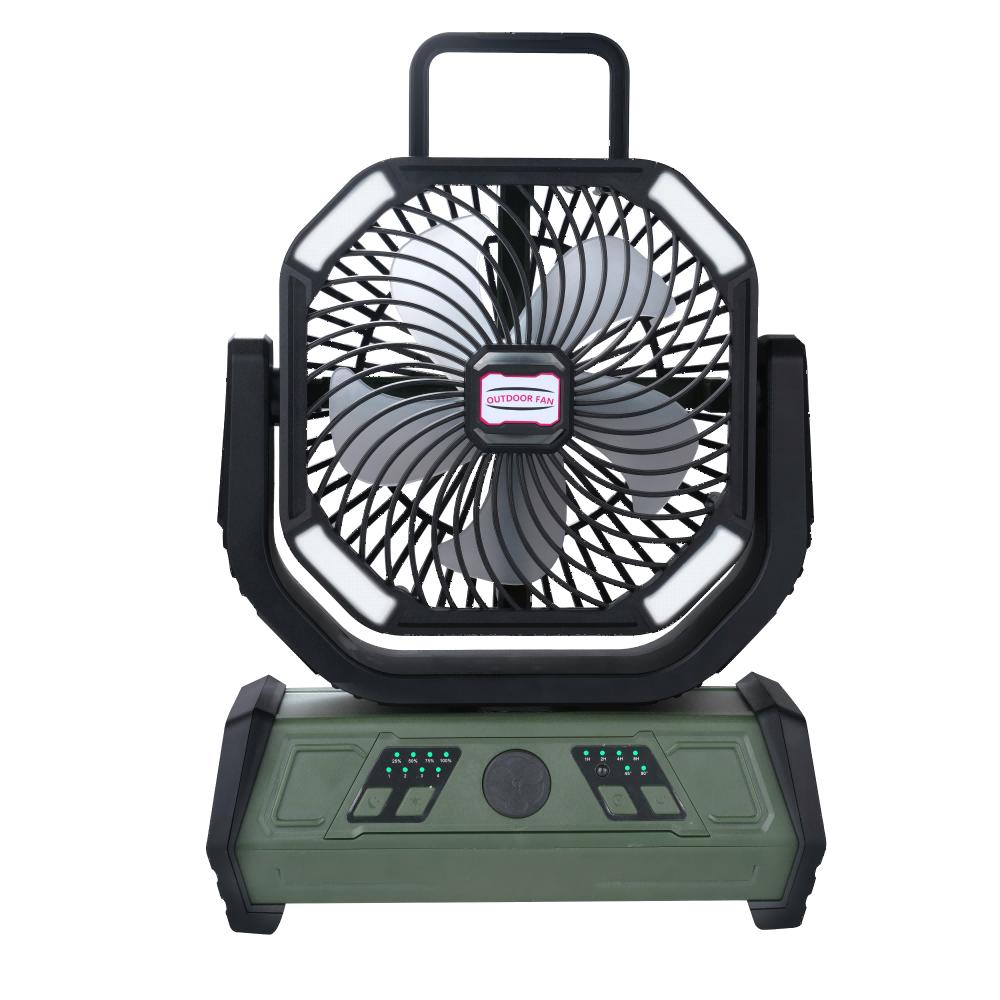 Neuer verbesserter tragbarer leiser Lüfter mit USB-Aufladung, geräuschlose Funktion für Camping/Zuhause/Angeln/Outdoor-Reisen