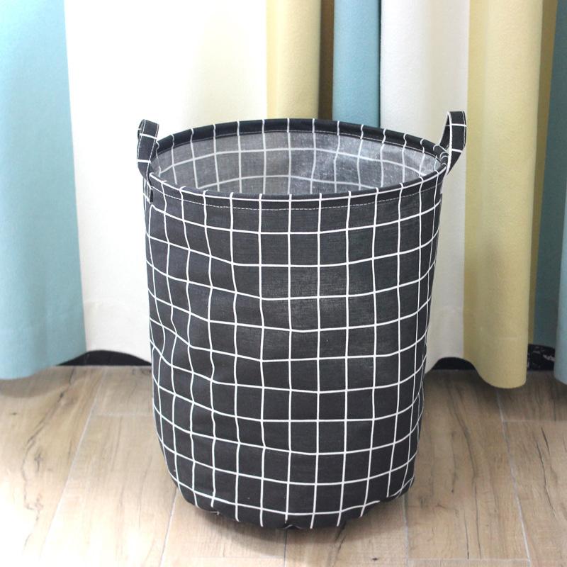 

Bathroom Dirty Laundry Basket Folding Laundry Clothes Hamper Bag Home Storage Bag Organizers Cotton Laundry Baskets