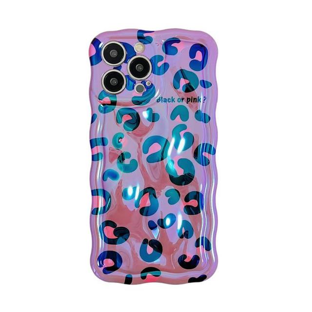 

Модный волнистый противоударный чехол с леопардовым принтом зебры для Iphone 13 Pro Max 14 12 11 Blu-Ray Imd, силиконовый милый защитный чехол for iphone13(6.1 )