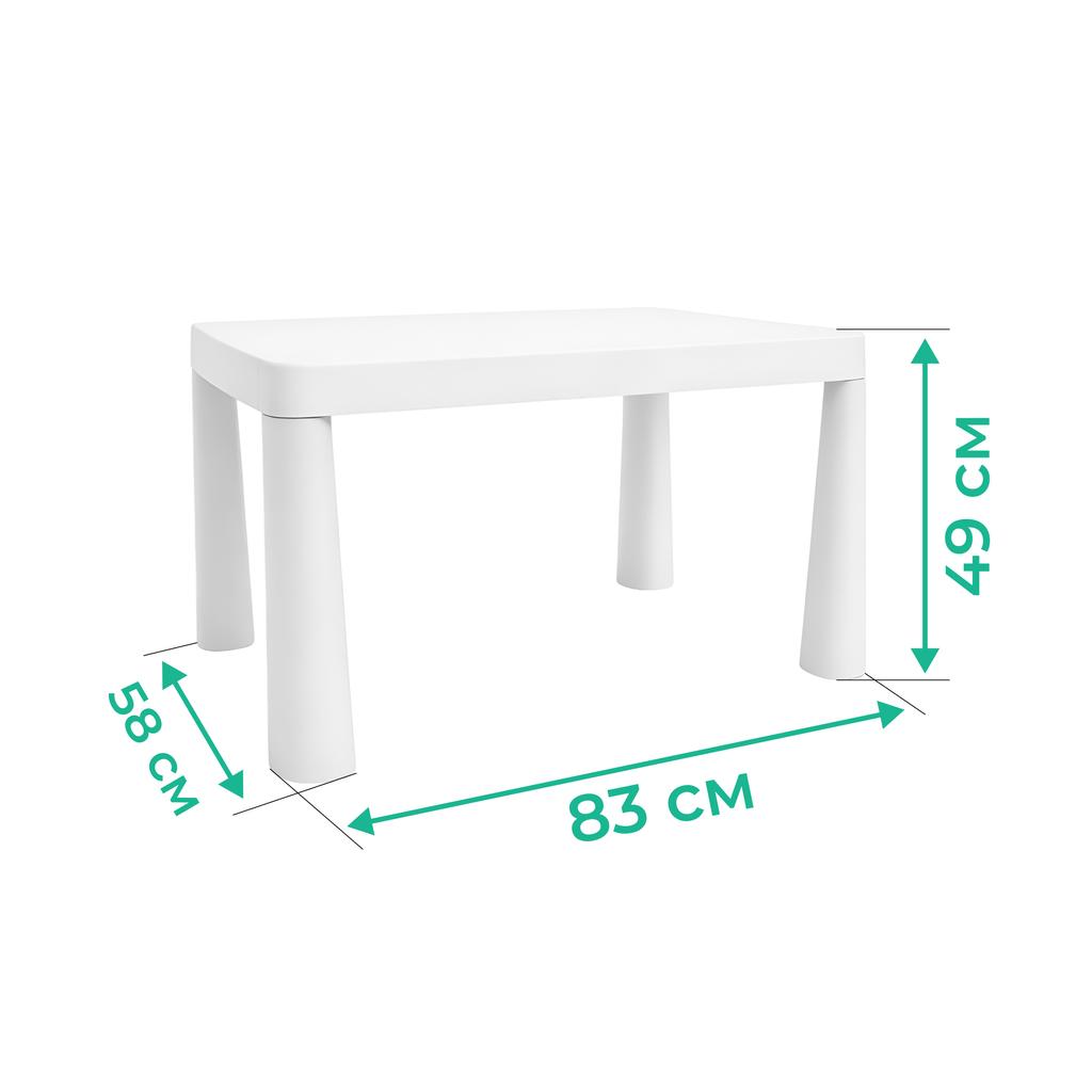Children's Table - Turquoise And Beige