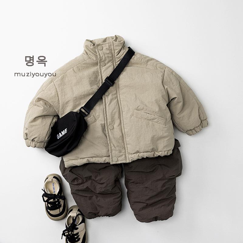 Kids Unisex Korean Style Thickened Warm Outdoor Winter Padded Coat