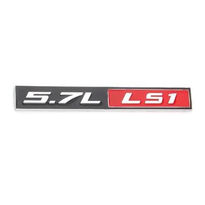 Samochód czarny Metal czerwony 5.7L LS1 5.7L błotnik znaczek z symbolem stylizacja naklejka pasuje do C/hevy C5 C/ORVETTE naklejka na samochód akcesoria