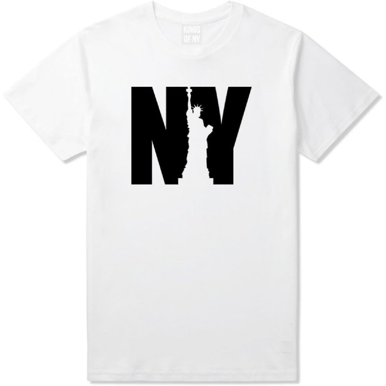 NY Statue of Liberty Mens T-Shirt XXXXXL белый