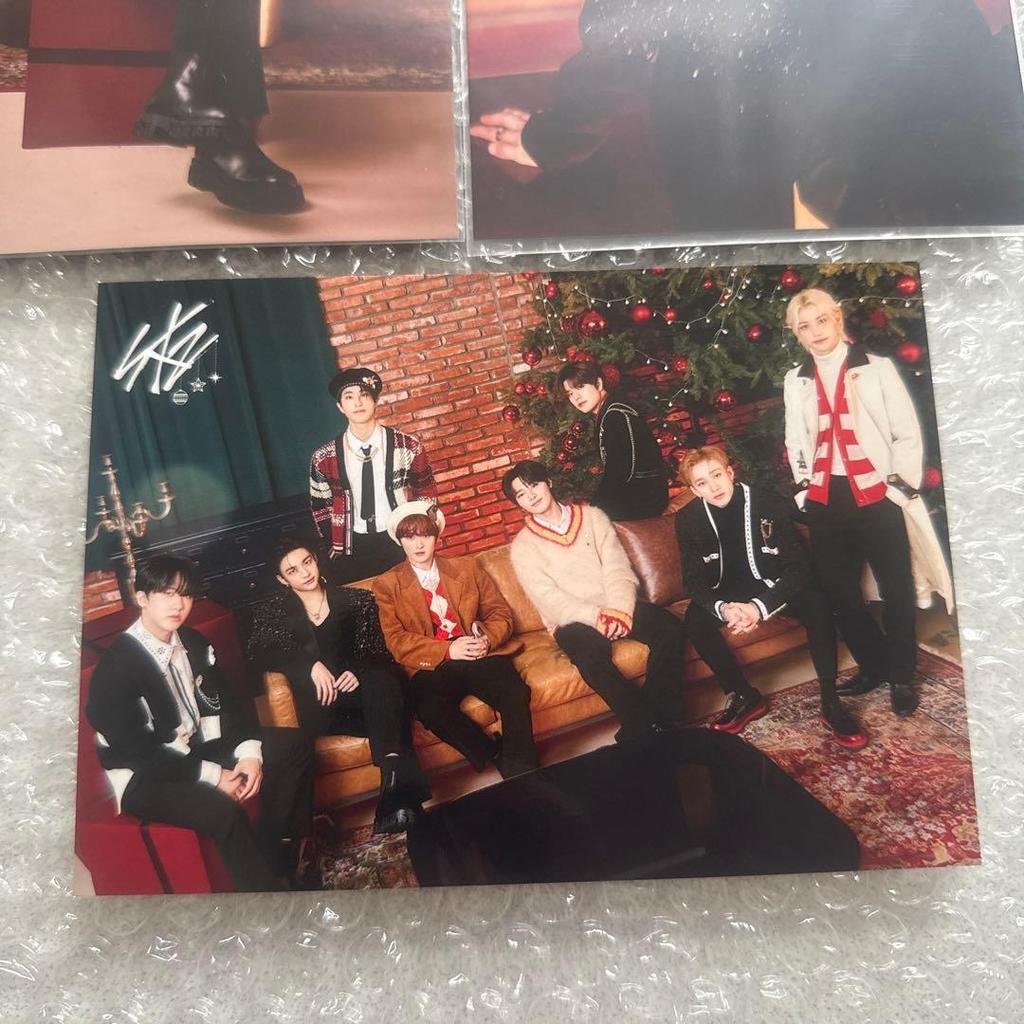 [USED] Straykids Hyunjin Rantrail Trading Card Christmas