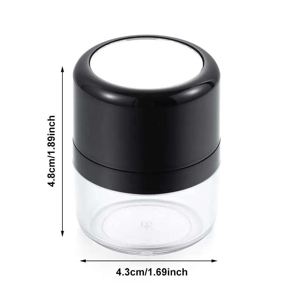 15g Loose Powder Box With Mirror Mushroom Sponge Puff Portable Powder Case Foundation Blusher Finishing Powder Jar Container