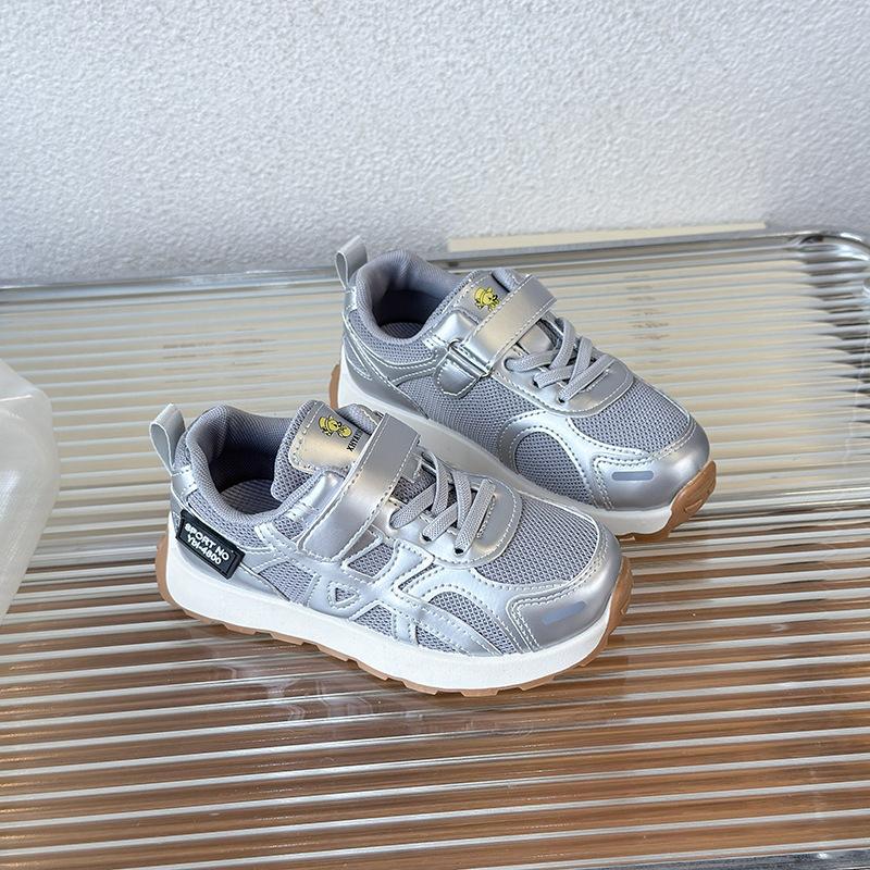 

2025 autumn new children s Forrest Gump sports shoes boys and girls lightweight non-slip versatile casual shoes student running shoes 26-31 yards, 6 pairs in one hand серебряный