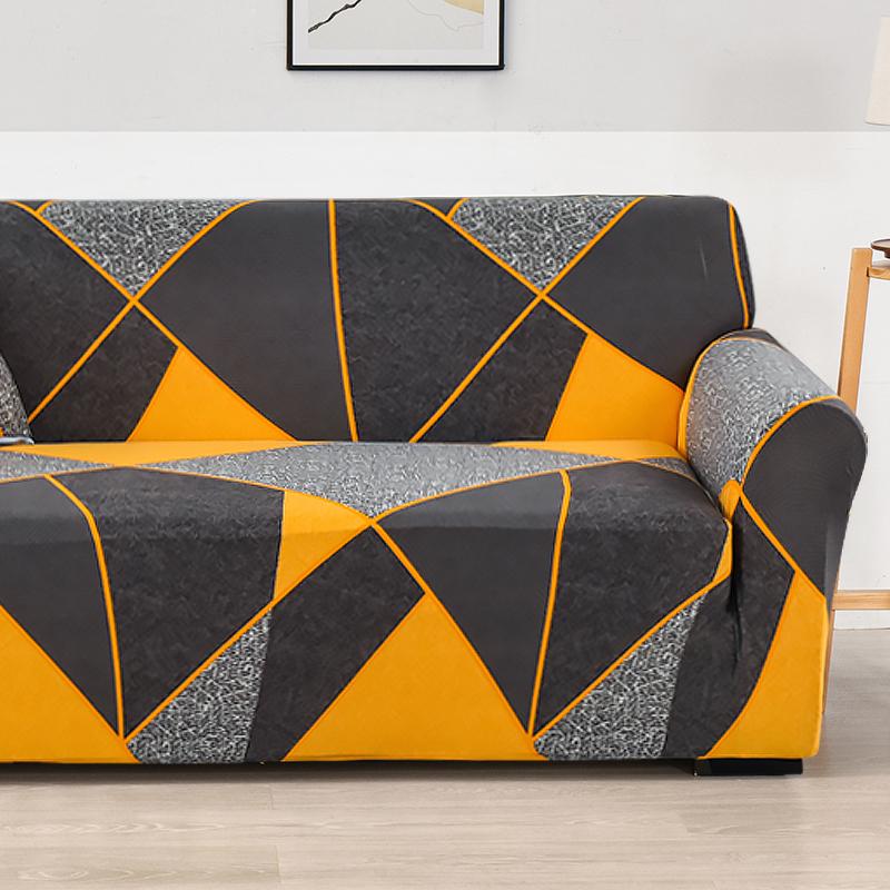Lattice Printed Sofa Cover for Living Room Pet Kids Stretch Elastic Couch Cover for L Shape Sectional Furniture Protector
