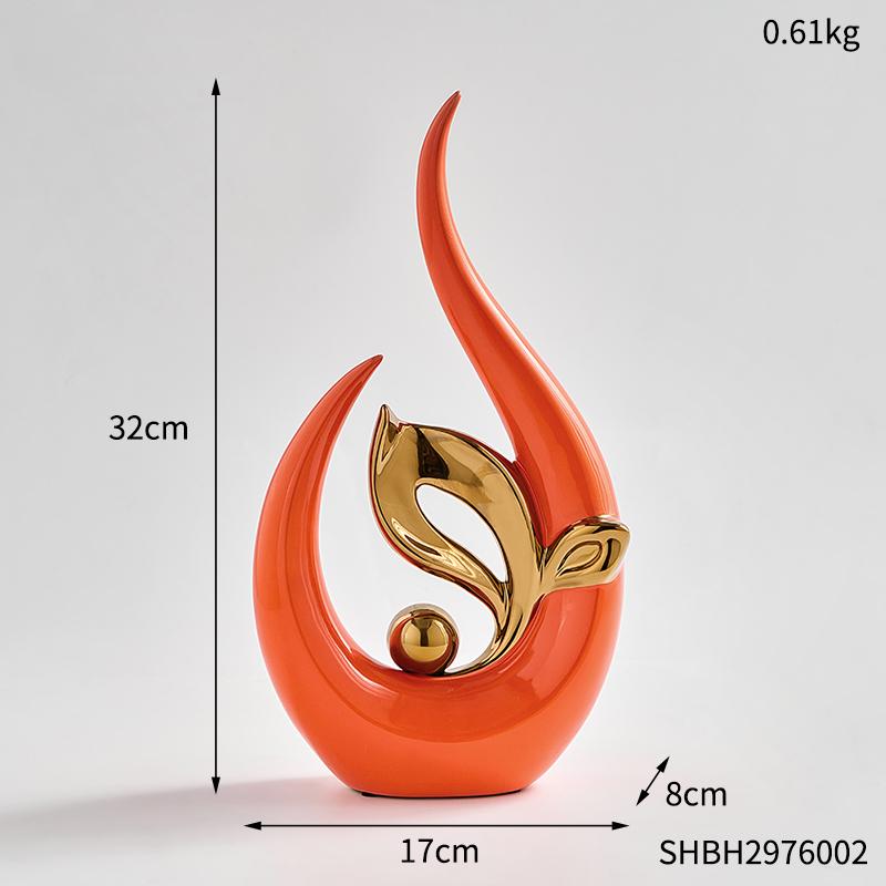 

Скандинавская абстрактная керамическая статуя, светильник, роскошные украшения для гостиной, скульптуры и статуэтки, аксессуары для офисного стола, декор комнаты