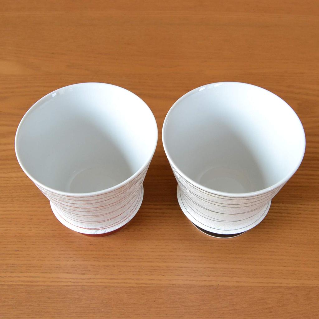A perfect gift for and A pair of Arita ware shochu set of in a wooden parents, grandparents, first-time employees. glasses, "Kotobuki" (a two), box.