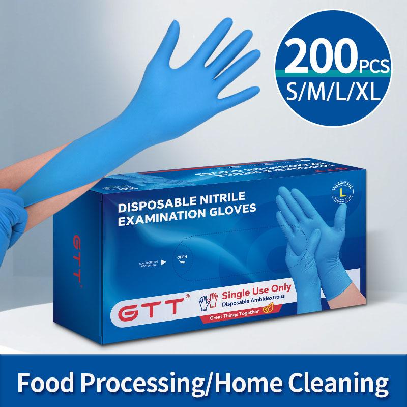 Disposable Nitrile Gloves Wholesale Food Contact Thick Durable Suitable Strong Elasticity Gloves for Kitchen Garden Tattoo Beaut