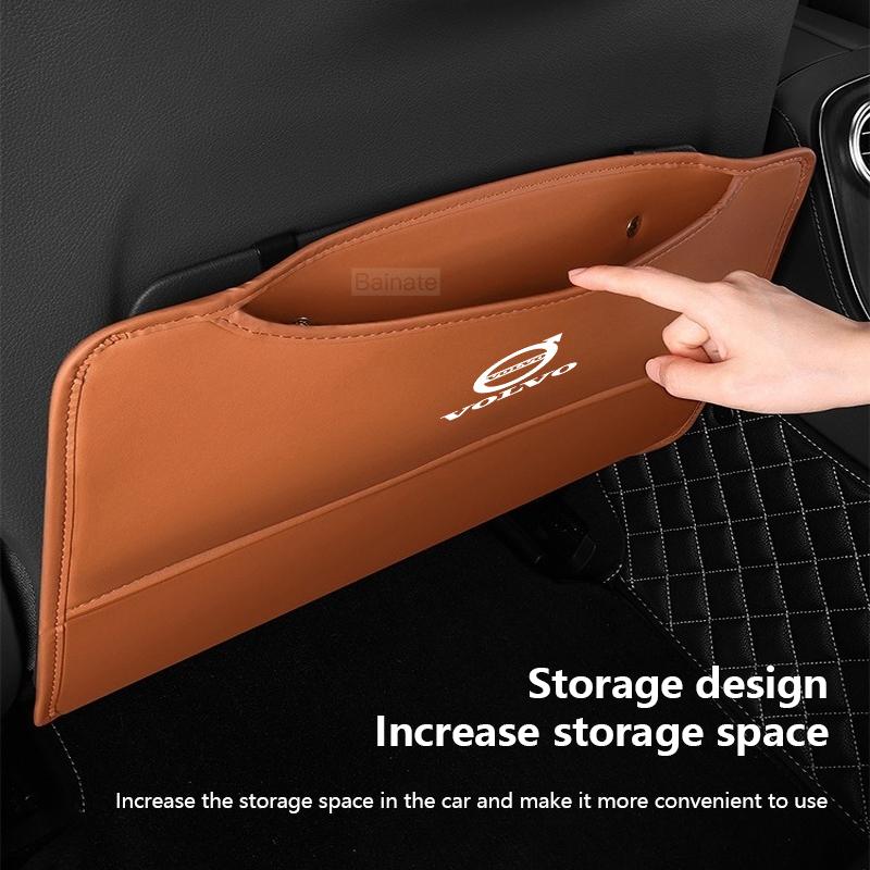 Bilbarnstol Ryggstöd Förvaringsväska Skydd Anti-sparkskydd Volvo XC40 XC60 XC70 XC90 S60 S80 S90 V40 V60 V90 EX30 EX90 EC40 EX40 2025