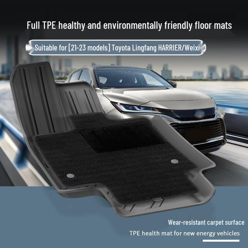 Custom TPE Car Mats for 2021-2023 Toyota Lingfang/Venza/Harrier