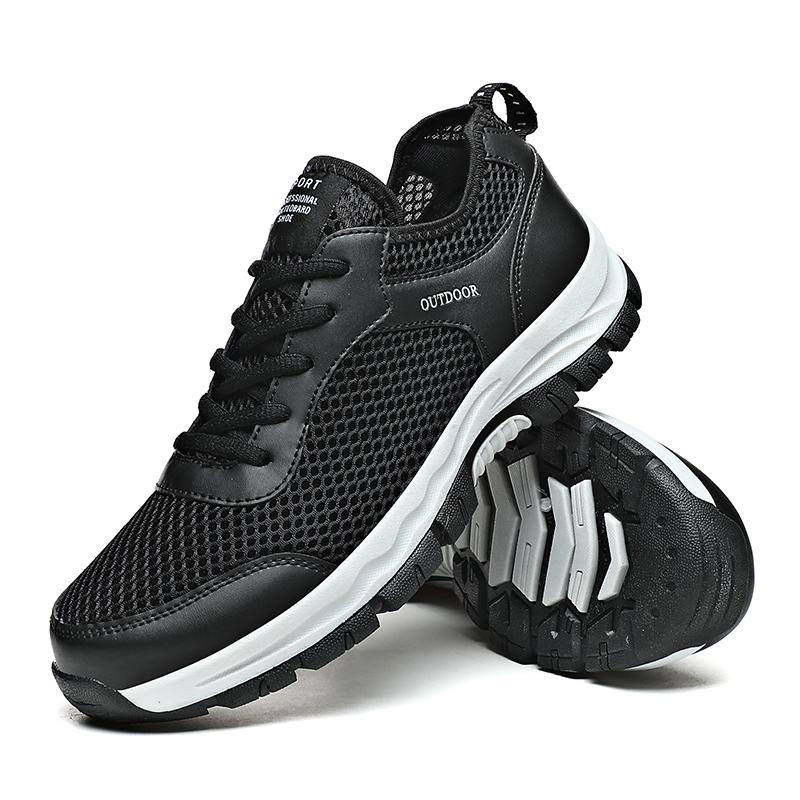 Мужские кроссовки Мужская обувь Повседневная сетчатая дышащая мужская обувь Тренажерный зал Спортивная обувь для бега для мужчин Обувь Уличная одежда для мужчин Уличная повседневная обувь 39 чёрный 2434₽
