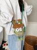 Playful Knit Eye Bag For Women With Inner Phone And Card Pockets For Everyday