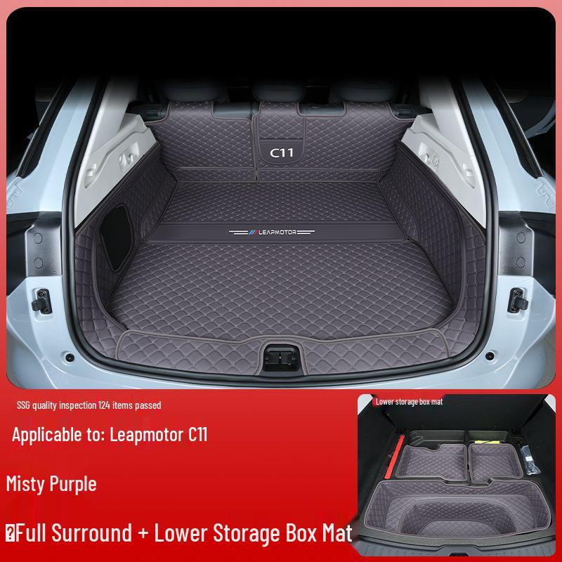 Compatible Leapmotor C11 Trunk Mat - Surround Design, Wear-Resistant, Fits 26 Models