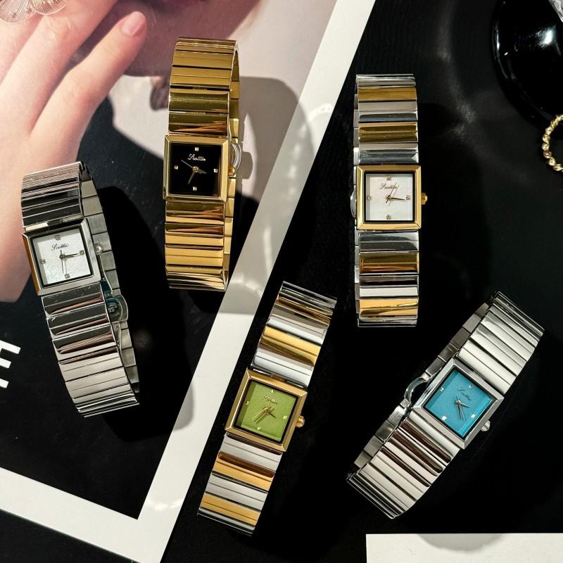 Minimalist Square Dial Womens Quartz Watch Stainless Steel Band Fashion Wristwatch 2026 New Arrival