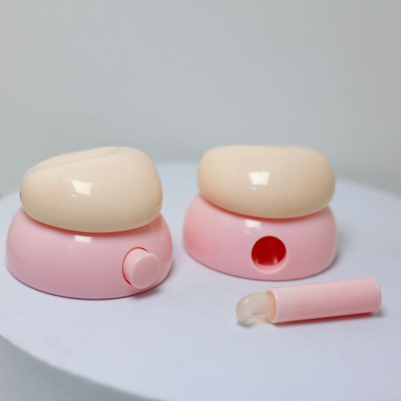 3.5G Face Cream Box Lip Balm Box With Silicone Spoon Refillable Bottles Mini Cosmetic Empty Jar Pots Makeup Skincare Container
