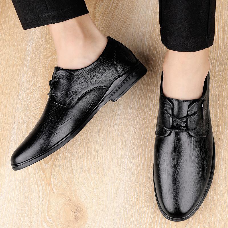 2024 Herren Büro Oxfords Schuhe Heißer Verkauf Herren Bequemer Kleiderschuh Marke Coiffeur Schuhe Schnürschuh Lässig Echtleder Schuhwerk