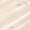 Colar de Linha de Pesca Invisível de Vidro Gota d'Água da Moda Transfronteiriço para Mulheres - Simples, Moderno, Empilhável Corrente de Clavícula Multicamadas